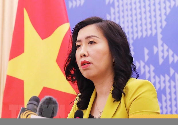 Người phát ngôn Bộ Ngoại giao Lê Thị Thu Hằng. (Ảnh: Lâm Khánh/TTXVN)