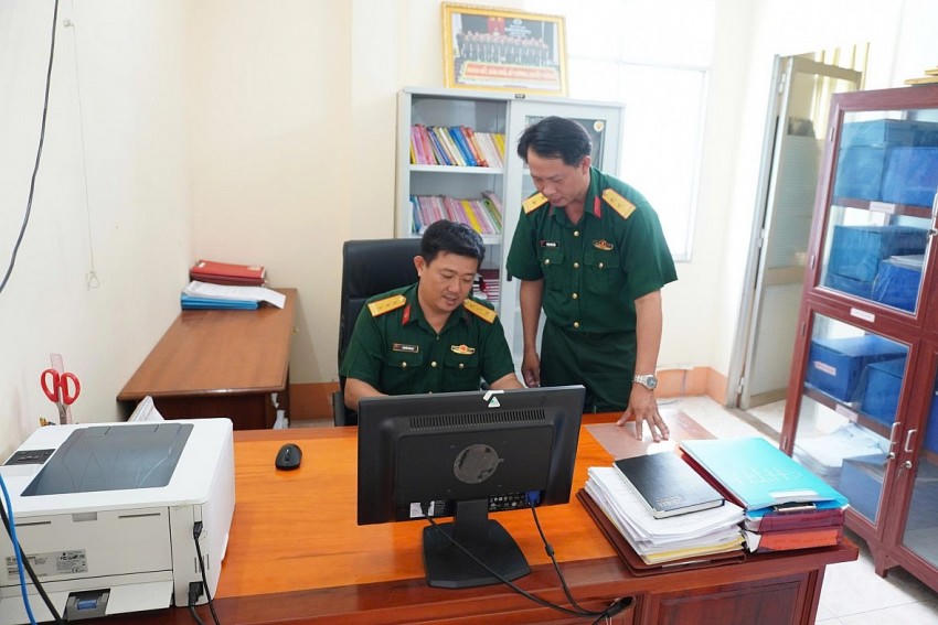 Triển khai phần mềm quản lý văn bản và hồ sơ sử dụng chữ ký số. Ảnh: Trần Ngọc Cường