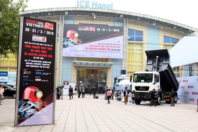 Triển lãm Mining VietNam 2016 thu hút 22 quốc gia tham gia với tổng số 171 doanh nghiệp (Ảnh Thanh Huyền).