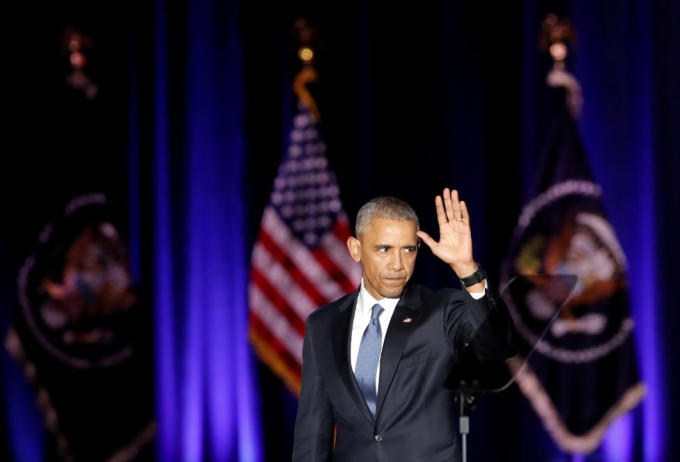 Hình ảnh xúc động trong buổi chia tay của Tổng thống Obama tại Chicago