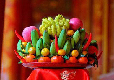 Những quả được bày trên mâm ngũ quả ngày Tết phải là những quả sạch, có mùi thơm, tuyệt đối không được bày những loại quả có mùi hắc và có gai. Ảnh minh họa.