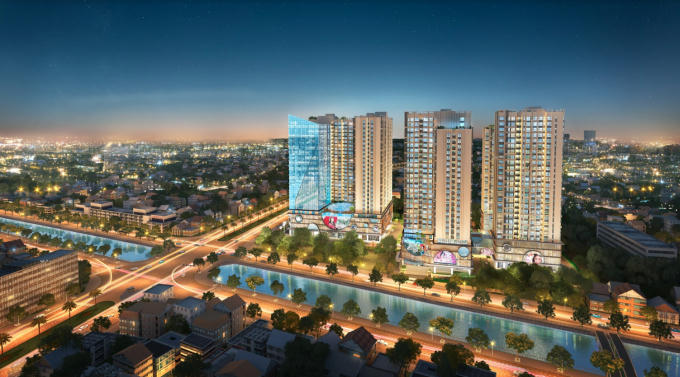 Hinode City là sản phẩm của những công ty thiết kế hàng đầu thế giới.