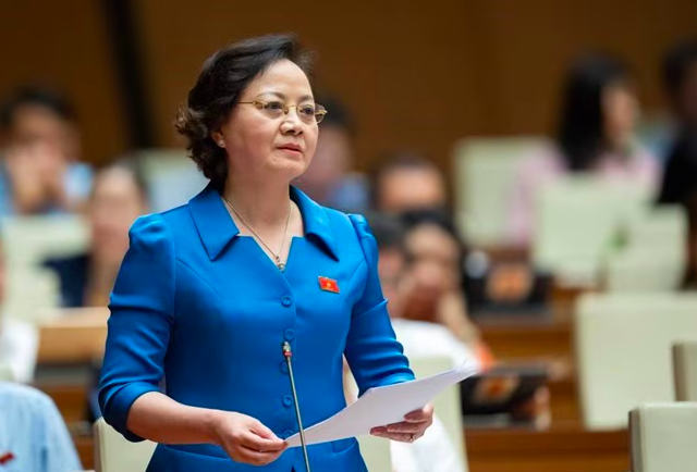 Bộ trưởng Bộ Nội vụ Phạm Thị Thanh Trà. Ảnh: Media Quốc hội