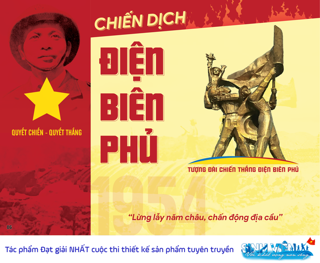 Tác phẩm đạt giải nhất Cuộc thi thiết kế với chủ đề "Sinh viên với khát vọng non sông".