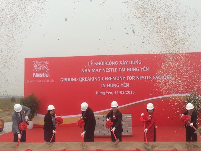 Lễ khởi công xây dựng nhà máy Nestlé tại Hưng Yên