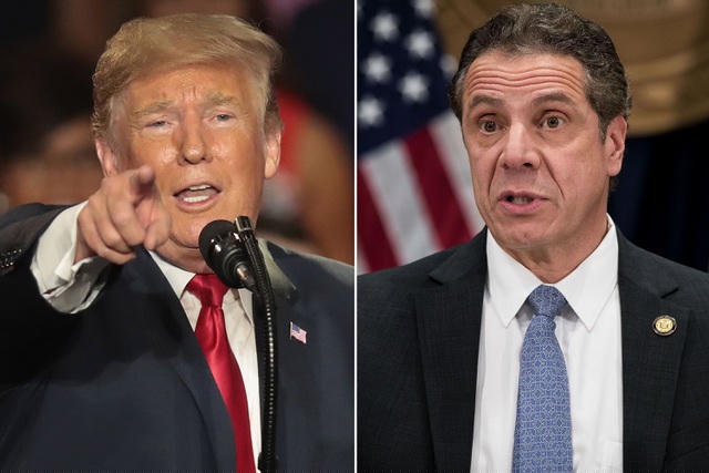 Tổng thống Donald Trump và thống đốc New York (Ảnh: Getty)