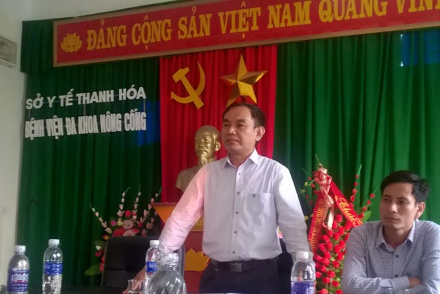 Ông Lê Nguyên Khanh - Giám đốc Bệnh viện Đa khoa huyện Nông Cống cho biết đây là trường hợp đáng tiếc ngoài ý muốn.