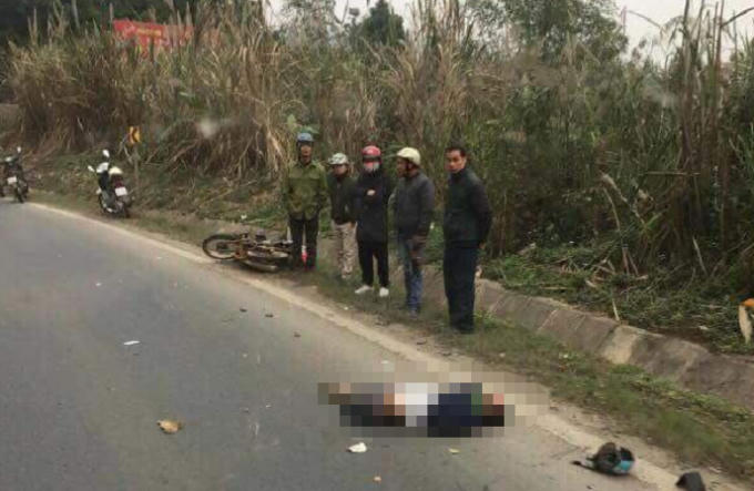 Hiện trường nơi xảy ra vụ tai nạn.