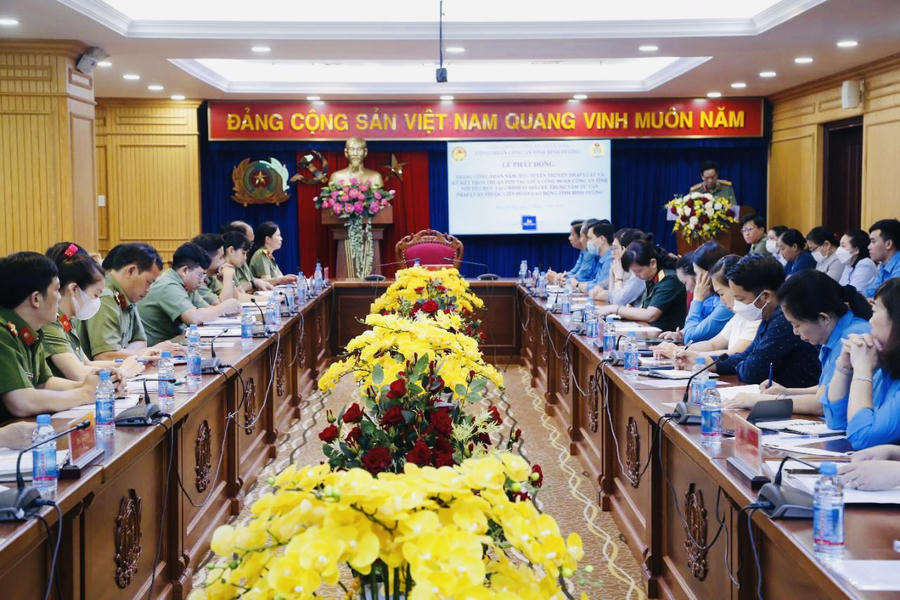 Công đoàn Công an tỉnh Bình Dương tổ chức lễ phát động Tháng Công nhân năm 2023.