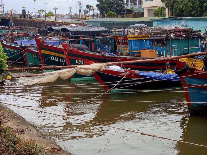 Hầu hết tàu thuyền đã vào nơi trú bão an toàn. Ảnh Phan Ba