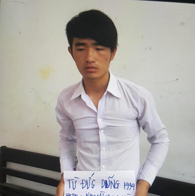 Đối tượng Từ Đức Dũng tại cơ quan điều tra.
