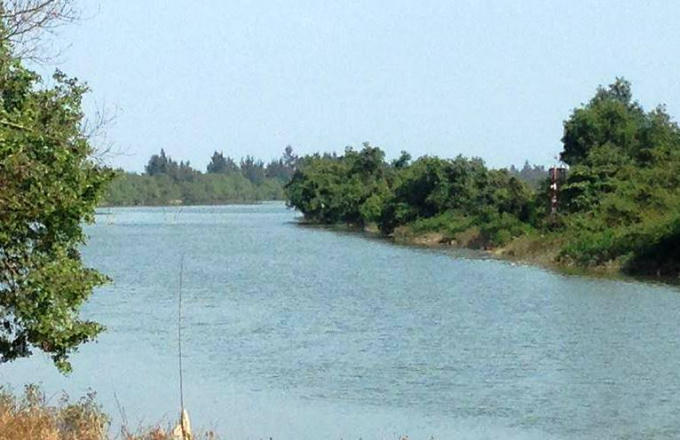 Sông Ngàn Mọ, nơi hai công nhân đã dũng cảm cứu người.