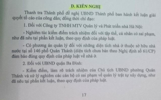 Vụ 146 Qu&aacute;n Th&aacute;nh: Bạn đọc D&acirc;n tr&iacute; đề nghị Đại biểu Quốc hội l&ecirc;n tiếng