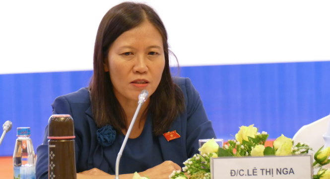Chủ nhiệm Ủy ban Tư pháp Lê Thị Nga đặt vấn đề tại sao có những vụ việc chỉ khi có chỉ đạo của lãnh đạo cấp cao mới khởi tố? - Ảnh: LÊ KIÊN