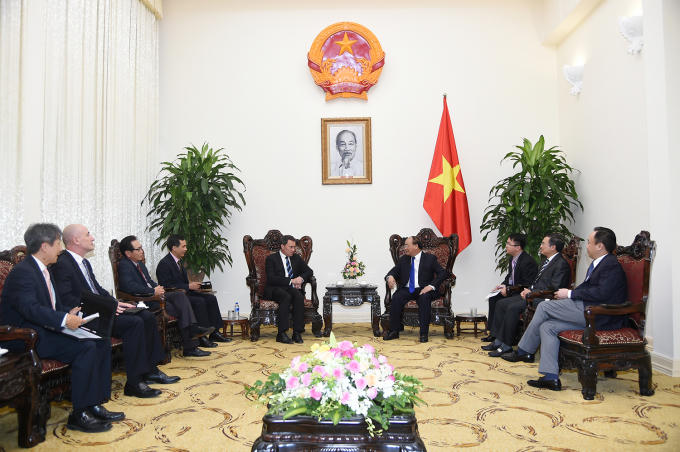 Thủ tướng tiếp Phó Chủ tịch Exxon Mobil.