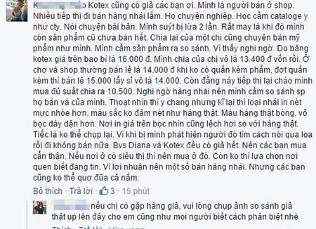 Dòng chia sẻ của độc giả Khương Thảo.