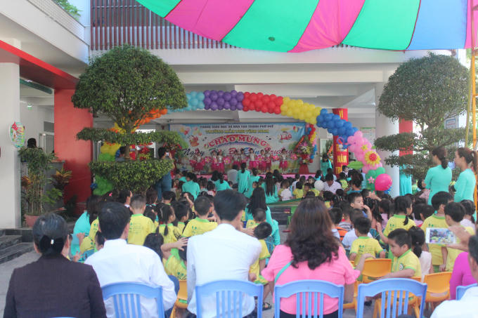 Toàn cảnh buổi Lễ khai giảng.