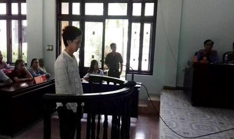 Bị cáo Võ Minh Khoa tại phiên tòa xét xử