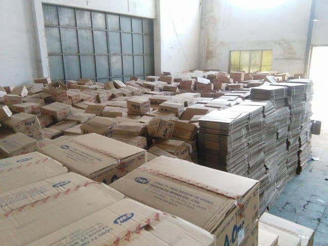 Lô hàng bị bắt giữ không rõ nguồn gốc xuất xứ.