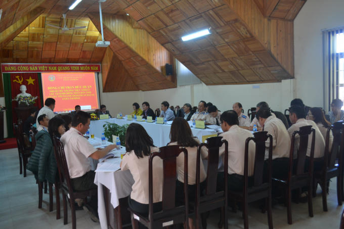 Quang cảnh buổi làm việc.