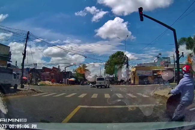 Hiện trường vụ tai nạn.