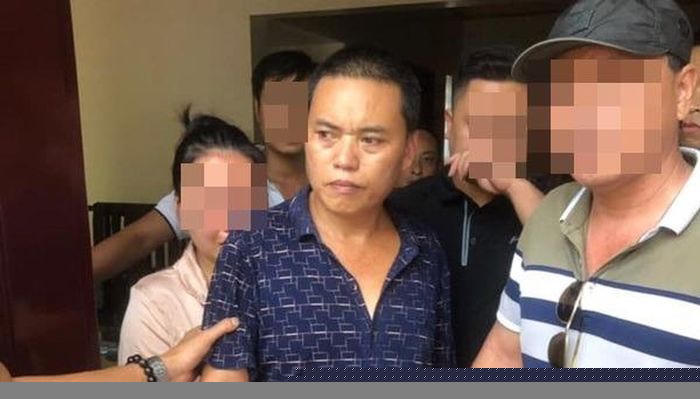Nghi phạm Hoàng Tiến Dũng bị bắt sau khi gây án.