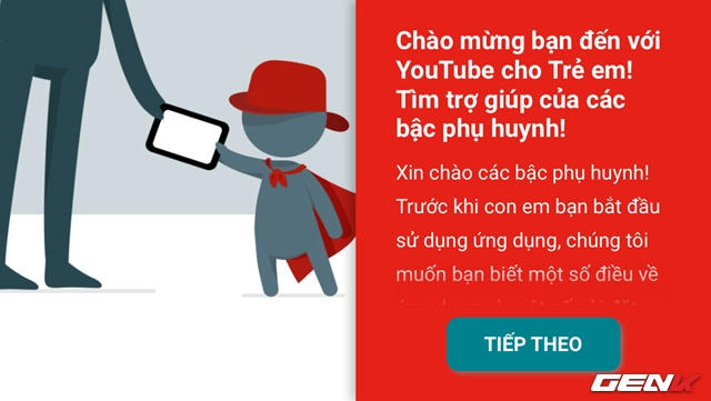 Phần thông tin chào mừng (Ảnh: genk)