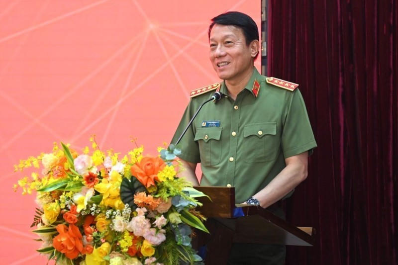 Bộ trưởng Lương Tam Quang phát biểu tại buổi lễ.
