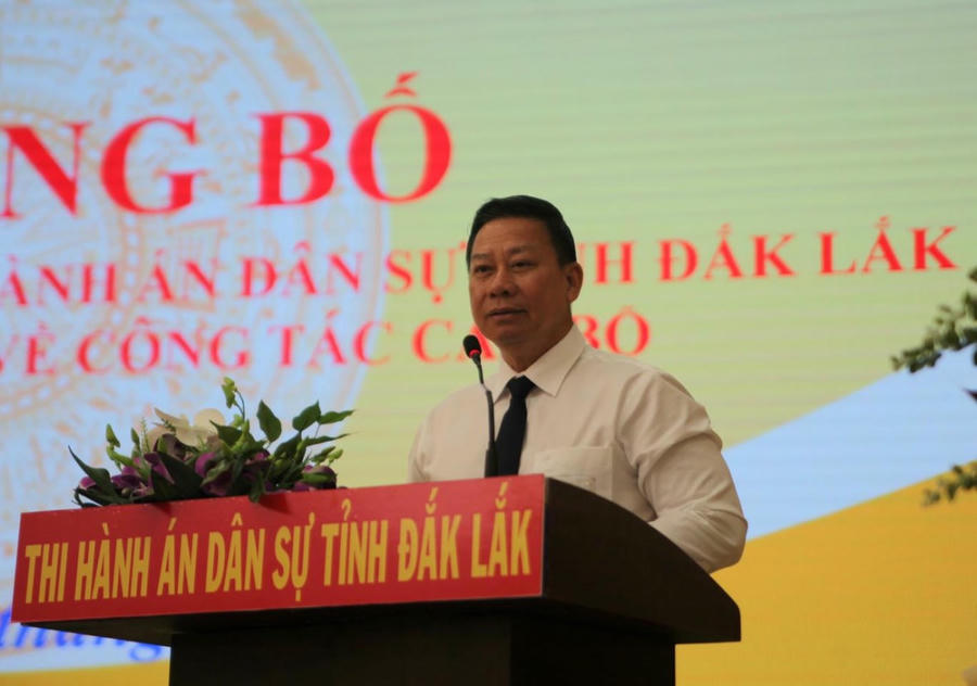 Bộ Tư pháp công bố thành lập Thi hành án Dân sự tỉnh Đắk Lắk