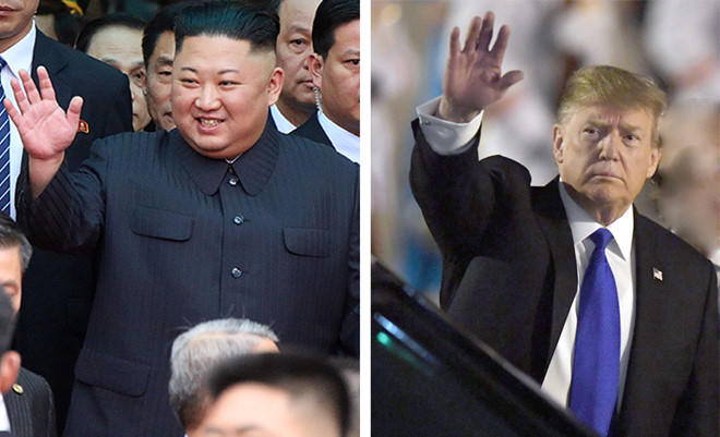 Chủ tịch Kim Jong-un và Tổng thống Donald Trump đến Hà Nội hôm qua 26.2.