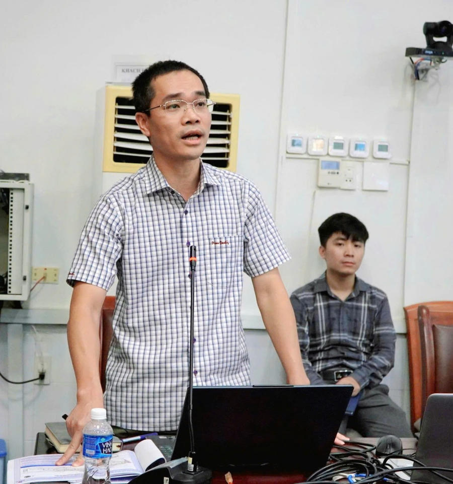Đại diện Cảng hàng không Rạch Giá phát biểu tại buổi làm việc