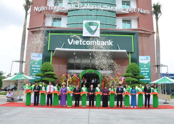 Một trong nhiều chi nhánh Ngân hàng VCB.