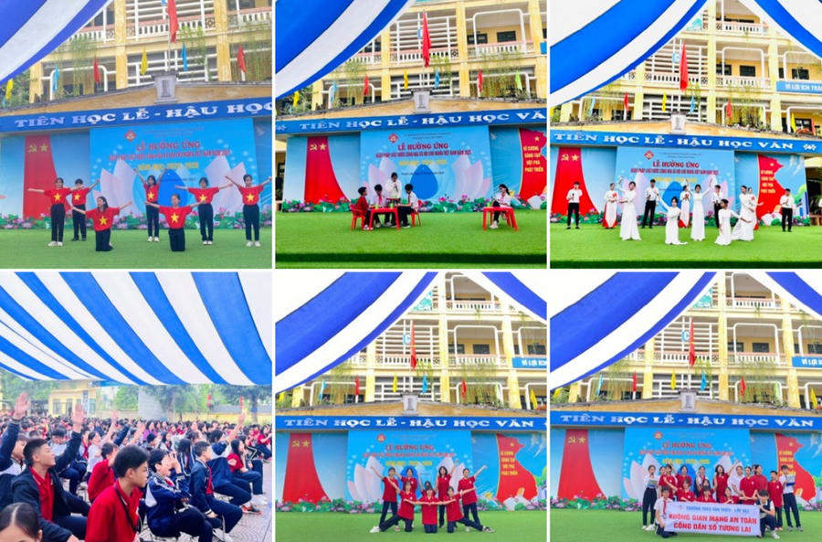 Chương trình “Hưởng ứng Ngày Pháp luật nước Cộng hòa xã hội chủ nghĩa Việt Nam năm 2025” của trường THCS Tân Triều đã khép lại trong không khí trang nghiêm, ý nghĩa
