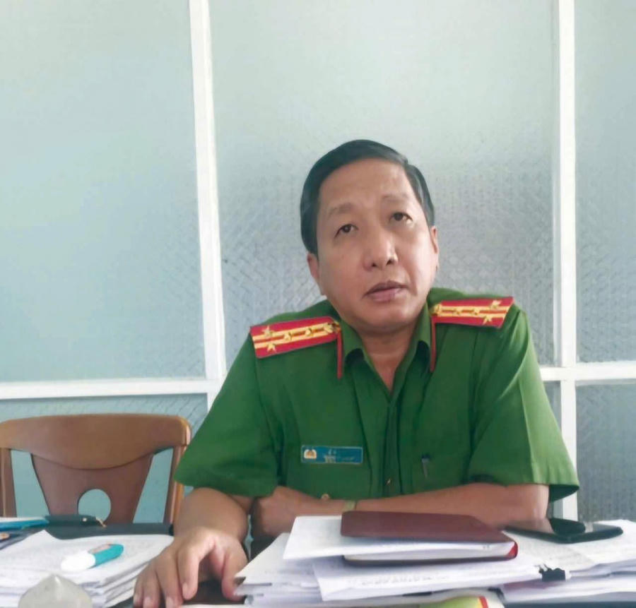 Bị can Lê Văn Mót - CựuTrưởng Công an TP Phú Quốc.