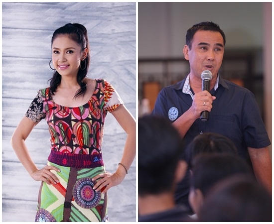 Hai MC của chương trình Hát vui - Vui hát.