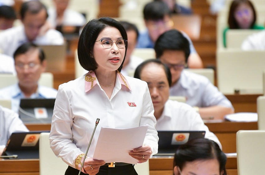 Đại biểu Trần Thị Nhị Hà (đoàn ĐBQH TP Hà Nội). Ảnh quochoi.vn