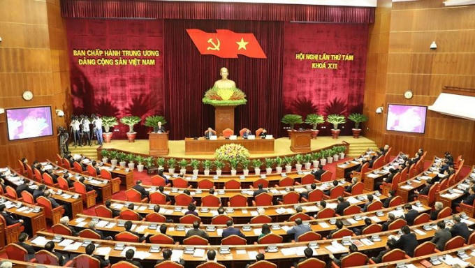 Toàn cảnh Hội nghị TƯ 8 khóa XII.