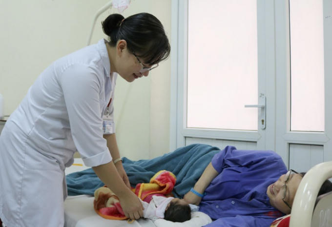 Hiện tại sức khỏe của sản phụ M đã ổn định, chờ xuất viện