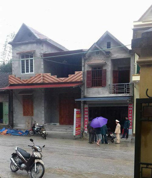 Ngôi nhà xảy ra vụ nổ.