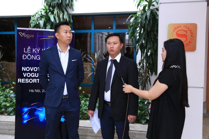 Ông Nguyễn Quý Tuấn - Giám đốc phát triển Việt Nam của tập đoàn Accor (Bên trái) và Ông Hồ Xuân Bình – Tổng Giám Đốc công ty Bảo Long Land (Bên phải).