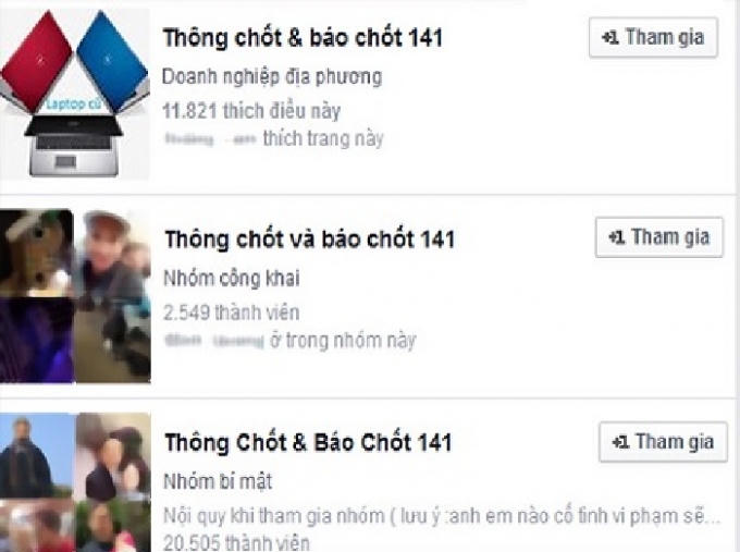 Các trang Fanpage Facebook chống đối lực lượng chức năng bị xóa bỏ (Ảnh minh hoạ).