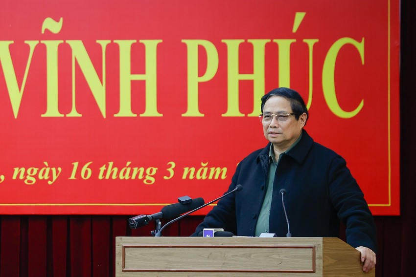 Thủ tướng phát biểu chỉ đạo. Ảnh: VGP