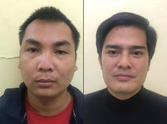 Chân dung 2 đối tượng Hiệp và Phương. Ảnh:CAHN