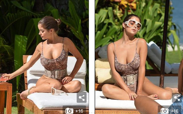Demi Rose quyến rũ tạo dáng bên bể bơi ở Bali ngày 10/8 vừa qua