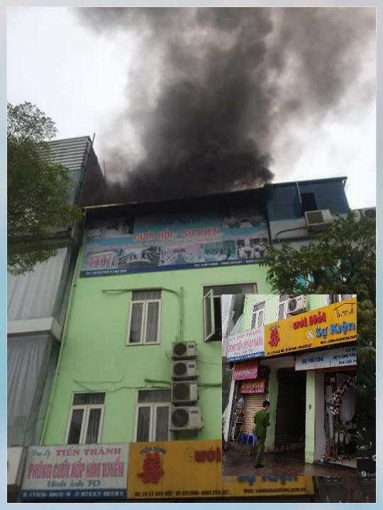 Hiện trường vụ hỏa hoạn.