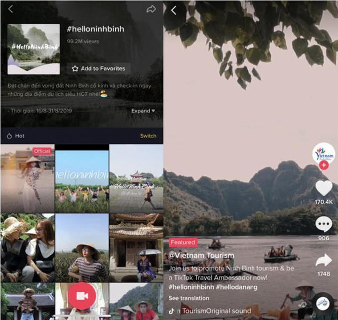 Nhiều địa phương tận dụng TikTok để quảng bá du lịch.