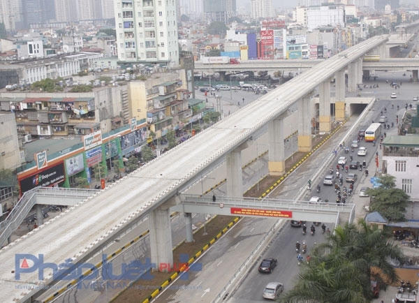 Tuyến đường sắt Cát Ninh - Hà Đông đang trong giai đoạn hoàn thành.