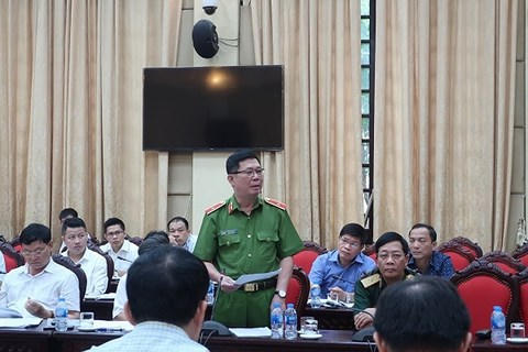 Thiếu tướng Đinh Văn Toản - Phó Giám đốc Công an TP Hà Nội.