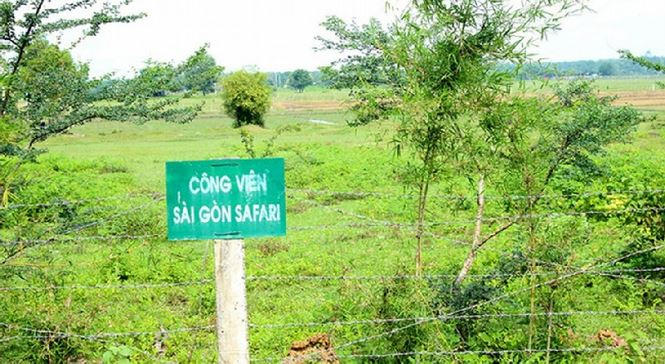 Dự án thảo cầm viên Safari đang bị bỏ hoang.