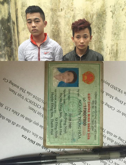 Hai đối tượng Vương và Thọ đã chặn đường ép người khác viết giấy vay nợ.